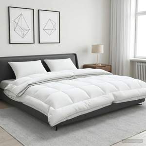 Zestaw kołdry i poduszek 3 szt. 240x260 cm 4 pory roku Wełna