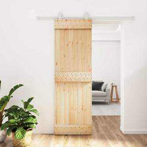 Drzwi przesuwne Naturalne i białe 70 x 210 cm