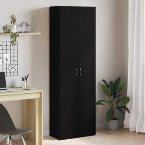 Biurowa szafka Czarny Dąb 60 x 32 x 190 cm Drewno inżynieryjne