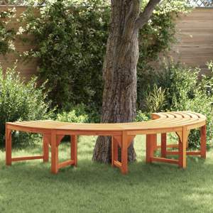 Ławka Drzewna 4 -Seater 210 x 80 x 45 cm Naturalny
