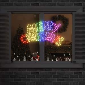 Znak Świąteczny 240 LED Wielokolorowe 99,5 x 54 cm PVC