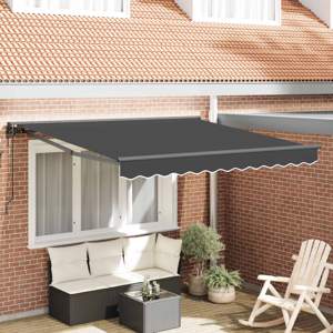 Rama markizy antracytowy 300 x 250 cm Poliester z powłoką PU