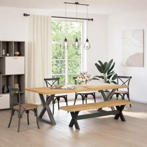 Ławka jadalniana NOAIN 160 x 41 x 45 cm Lite drewno sosnowe