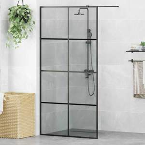Ściana prysznicowa typu walk-in Czarny 100 x 195 cm