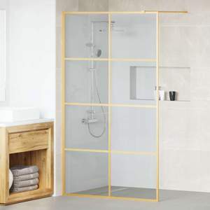 Ściana prysznicowa typu walk-in złoty 115 x 195 cm