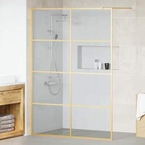 Ściana prysznicowa typu walk-in złoty 140 x 195 cm