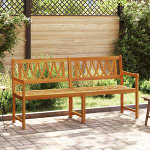 Ławka ogrodowa naturalny 180 x 55,5 x 90 cm Lite Drewno Akacji