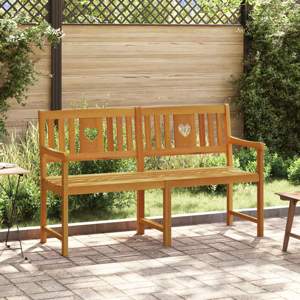Ławka ogrodowa naturalny 150 x 55,5 x 90 cm Lite Drewno Akacji