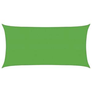 Żagiel przeciwsłoneczny 2 x 6 m HDPE Prostokątny Jasnozielony