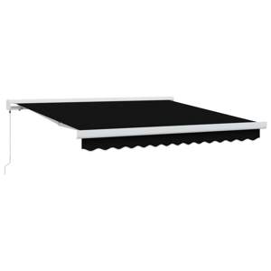 Markiza wysuwana Czarny 300 x 250 cm Canvas i Aluminium