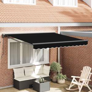 Rama markizy Czarny 300 x 250 cm Poliester z powłoką PU