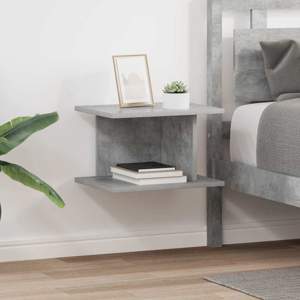 [891175] Stolik nocny 2 szt. Betonowy szary 40 x 30 x 25 cm
