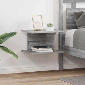 [891179] Stolik nocny 2 szt. Szary Sonoma 40 x 30 x 25 cm