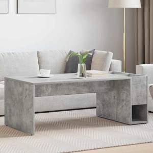 [891195] Stolik kawowy Betonowy szary 101,5 x 50 x 37 cm