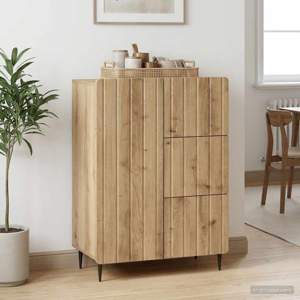 [894404] Bufet Dąb artisan 66 x 34,5 x 91,5 cm Drewno inżynieryjne