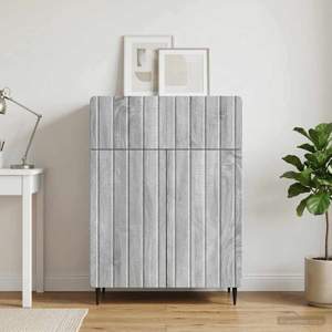 [894411] Bufet Szary Sonoma 66 x 34,5 x 92 cm Drewno inżynieryjne