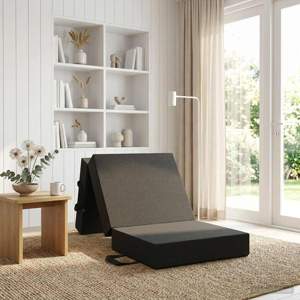 [900137] Składana Sofa Łóżko 75 x 63 x 45 cm ciemnoszary