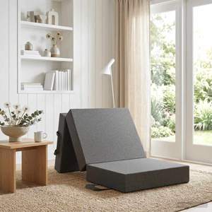 [900160] Składana Sofa Łóżko 75 x 67 x 45 cm jasnoszary