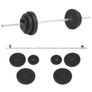 [91398] Sztanga z zestawem obciążeń, 30 kg