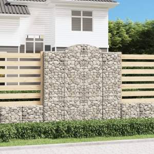 [3146429] Kosze gabionowe, 6 szt, 200x50x200/220 cm, galwanizowane żelazo