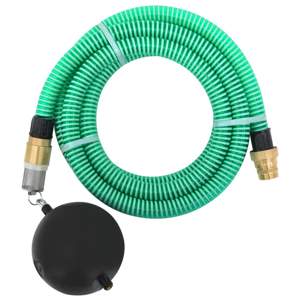 [151049] Wąż ssący z mosiężnymi złączami, zielony, 1,1" 15 m, PVC