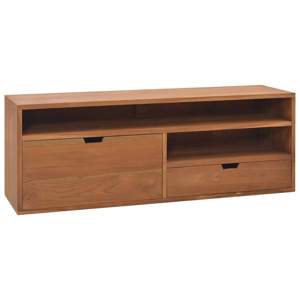 [326119] Szafka pod telewizor, 110x30x40 cm, lite drewno tekowe