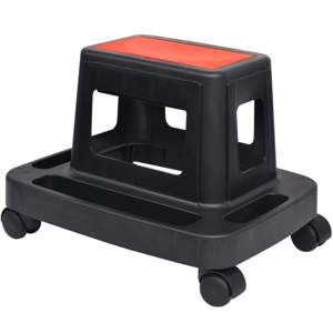 [142820] Taboret warsztatowy ze schowkiem i kółkami, 150 kg