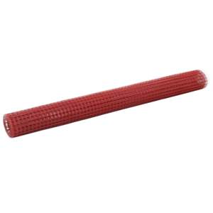 [143673] Ogrodzenie z siatki, stal i PVC, 10x1,5 m, czerwone