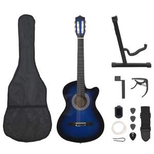 [70135] 12-cz. zestaw z gitarą klasyczną z wycięciem, 6 strun, 38"