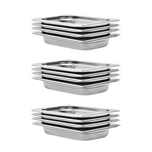 [50900] Pojemniki gastronomiczne 12 szt. GN 1/4, 40 mm, stal nierdzewna