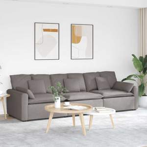 [3321092] Sofa modułowa z poduszkami, taupe