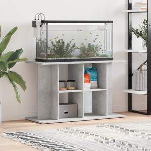 [833587] Stojak pod akwarium Betonowy Szary 100x40x60 cm Drewno konstrukcyjne