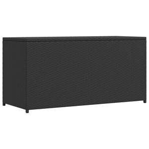 [42498] Skrzynia ogrodowa, czarna, 120 x 50 x 60 cm, rattan PE