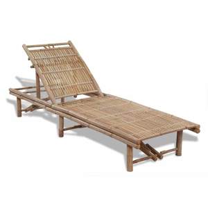 [41499] Leżak plażowy, bambusowy
