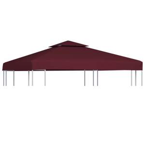 [44757] Zadaszenie altany, 2-poziomowe, 310 g/m², 3 x 3 m, bordowe