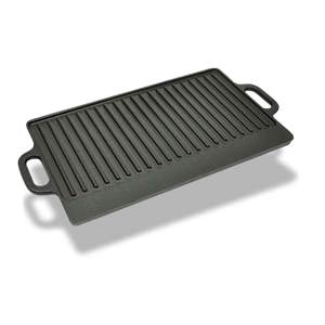 [50126] Żeliwna płyta grillowa, dwustronna, 50x23 cm