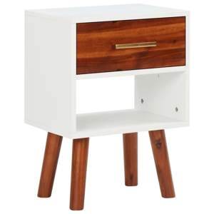 [245739] Szafka nocna z drewna akacjowego 40x30x57 cm