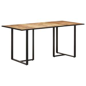 [320693] Stół jadalniany, 160 cm, surowe drewno mango