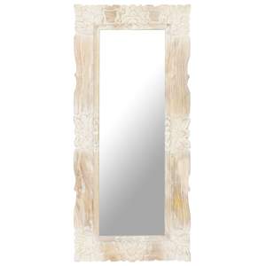 [321634] Lustro z białą ramą z litego drewna mango, 110 x 50 cm