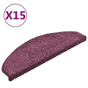 [322385] Maty na schody 15 szt. 65x21x4 cm Ciemnofioletowe, półokrągłe, duże