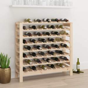 [822536] Stojak na wino, 109,5x30x107,5 cm, lite drewno sosnowe