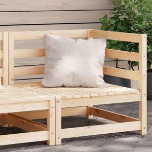 [805660] Ogrodowa sofa narożna, lite drewno sosnowe