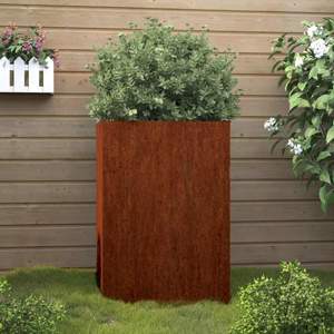 [821554] Donica, 42x38x75 cm, stal kortenowska