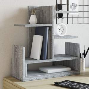 [848078] Organizer na biurko, szary dąb sonoma, 49x20x52,5 cm