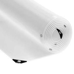 [4018598] Przezroczysta plandeka z oczkami 2x12 m PVC
