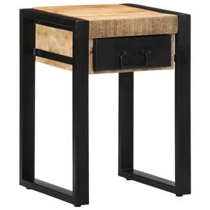 [4015943] Stolik boczny 35x35x50 cm lite drewno surowe mango