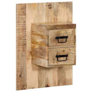 [4017527] Szafka nocna, 60x32x80 cm, surowe drewno mango