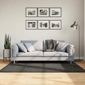 [375640] Dywan ISTAN z długim runem, połyskujący, antracytowy 120x170 cm