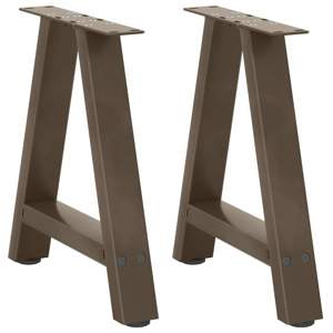 [4012831] Nogi do stolika kawowego w kształcie litery A 2 szt. 38x(42-43) cm Stal