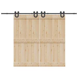 [3295790] System do montażu drzwi przesuwnych, 400 cm, stal, czarny
